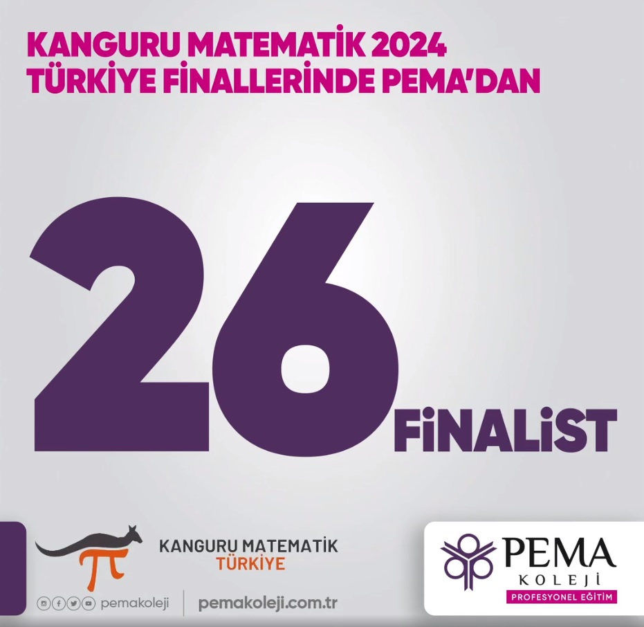 Kanguru Matematik 2024 Yarışmasında PEMA’dan 26 FİNALİST
